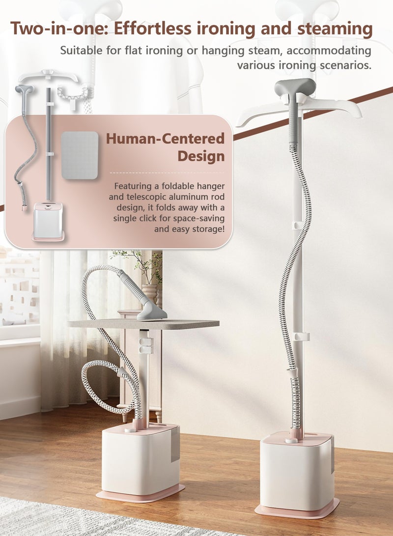 Arabest 1800W High Power Powerful Steam，Garment Ironing Machine, Household Single Pole With Ironing Board, Steam Ironing Machine，1.8L large Water Tank Does Not Require Frequent Water Addition - Image 3