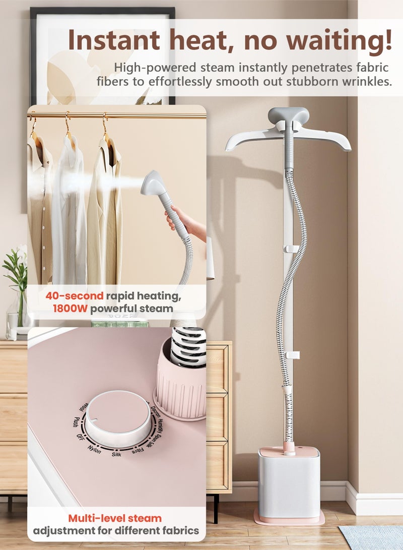 Arabest 1800W High Power Powerful Steam，Garment Ironing Machine, Household Single Pole With Ironing Board, Steam Ironing Machine，1.8L large Water Tank Does Not Require Frequent Water Addition - Image 2