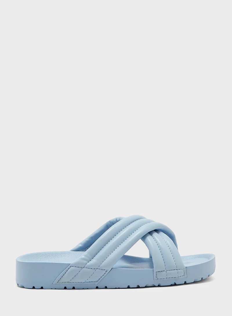 Ginger Crossover Strap Slides