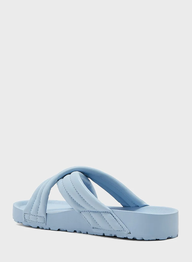 Ginger Crossover Strap Slides