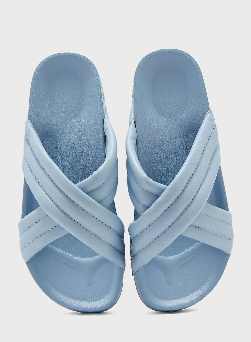 Ginger Crossover Strap Slides
