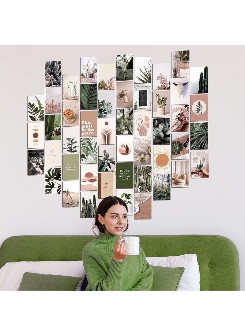 HASTHIP HASTHIP� 50 Sheet Wall Sticker Post Card Photo Display Decor Forest & Desert Collection Aesthetic Wall Sticker Wall Art Posters Room Decor 4x6 Inch Art Paper for Girls  - Image 5