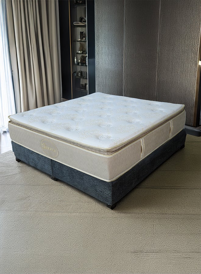 إن - هاوس جولدن هاوس | مرتبة سرير متعددة الطبقات 21 طبقة ارتفاع 40 سم قياس كينج - 180x200 سم - ذهبي وبيج - Image 1