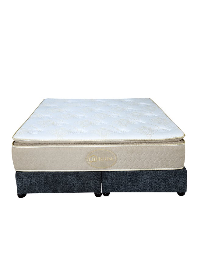 إن - هاوس جولدن هاوس | مرتبة سرير متعددة الطبقات 21 طبقة ارتفاع 40 سم قياس كينج - 180x200 سم - ذهبي وبيج - Image 2