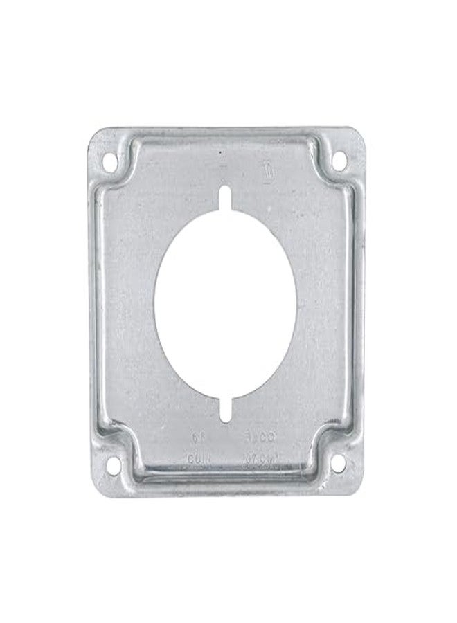 RACO Hubbell-Raco 810C 30-50A Receptacle 2.141-Inch Diameter 4-Inch Square Exposed Work Cover , Gray - Image 4