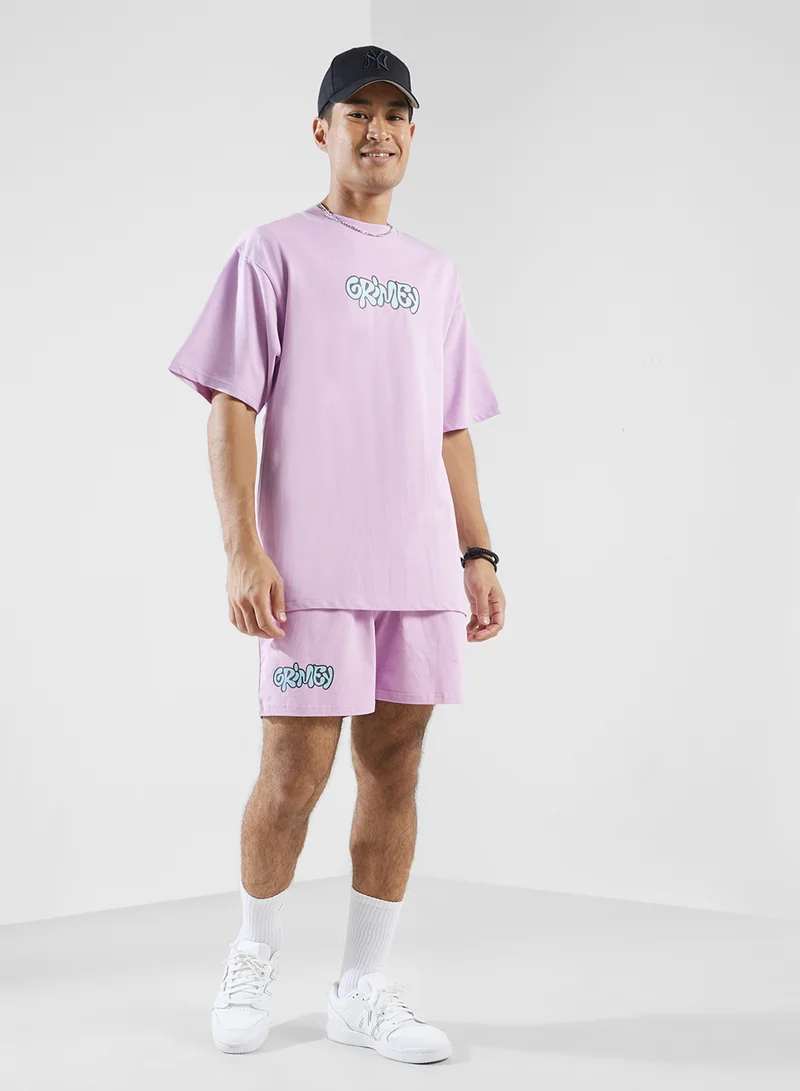 جرايمي Bloodsucker Oversized Heavyweight T-Shirt
