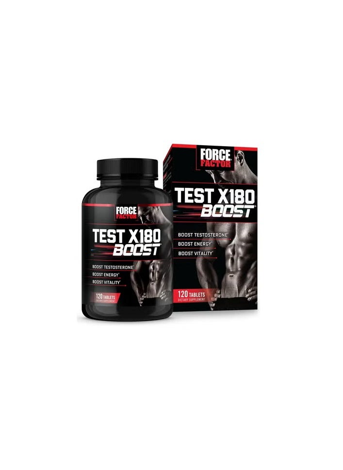 Force Factor Test X180 Boost For Energy And Vitality 120 Tablets  - Image 2