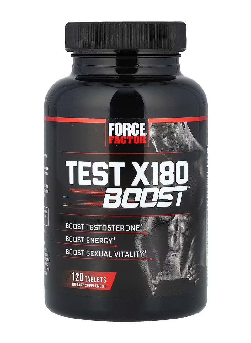 Force Factor Test X180 Boost For Energy And Vitality 120 Tablets - Image 1
