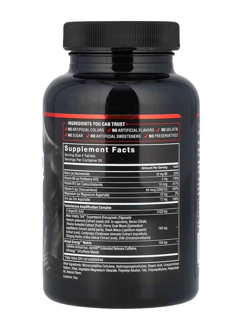 Force Factor Test X180 Boost For Energy And Vitality 120 Tablets - Image 3
