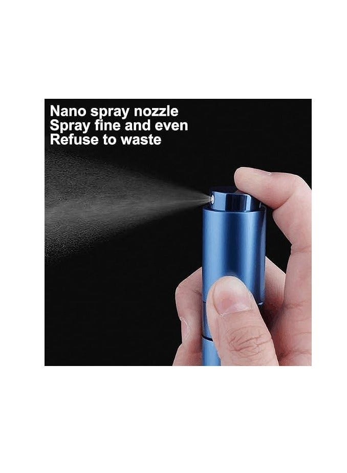 10ml Luxury Mini Refillable Perfume Bottle - Travel Atomizer Sprayer for Perfume, Empty Round Pump Cosmetic Container (Gold) - Image 2