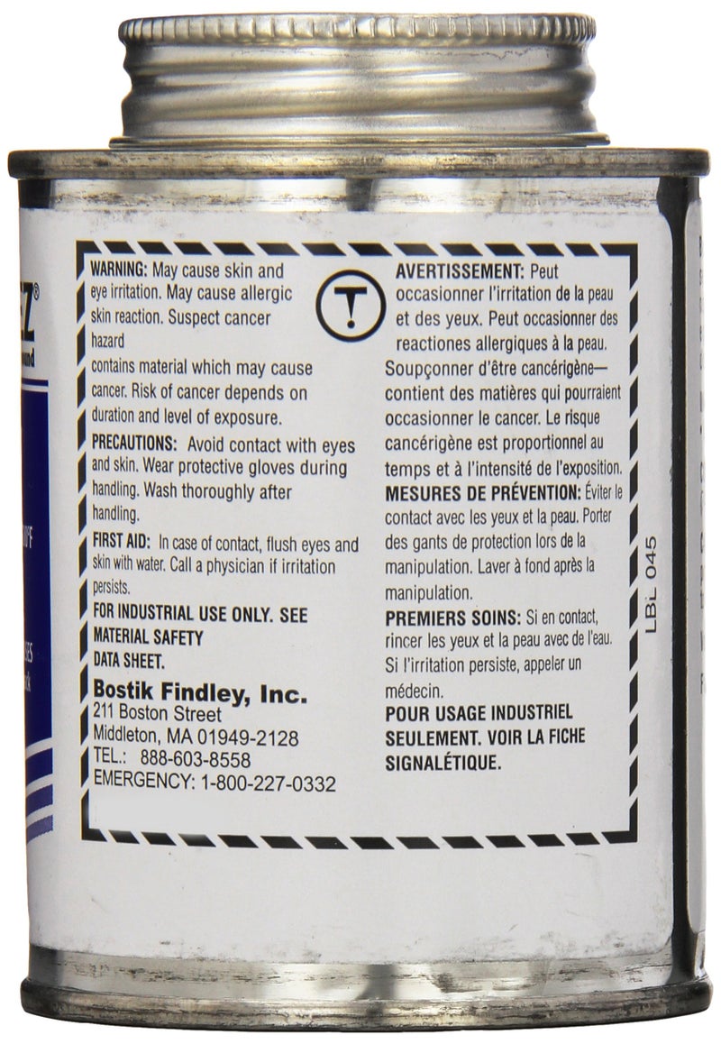 Bostik 535-NBBT-8 Never-Seez Model NBBT-8 Blue Moly Anti-Seize Compound, -150 Degree F Lower Temperature Rating to 1500 Degree F Upper Temperature Rating, 8 fl. oz. Brush Top Can - Image 2