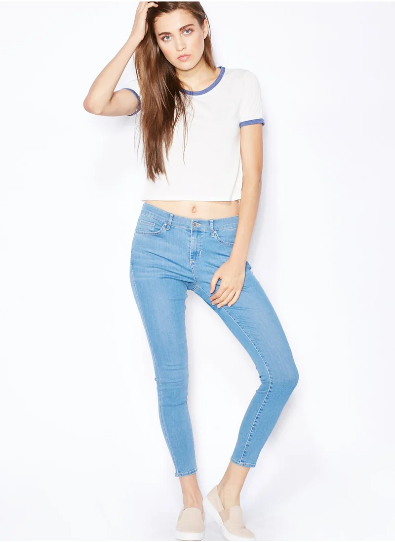 TOPSHOP Contrast Trim T-Shirt