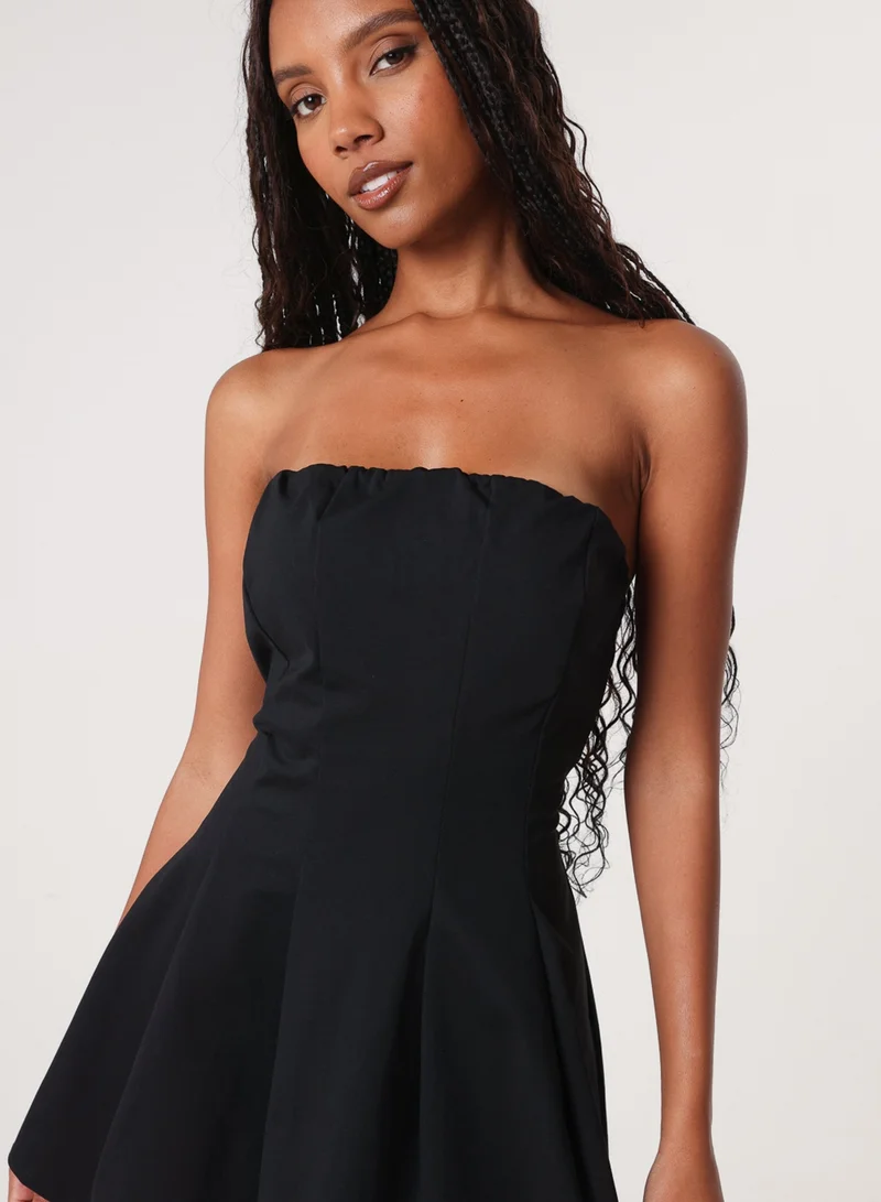 Bandeau Seam Detailed Mini Dress