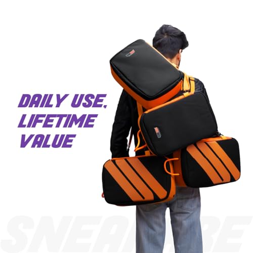 SNEAKARE Premium Shoe Bag for Travel - Shoe Bags for Travelling with Removable Crossbody Strap, Airflow Vents - Shoes Bag for Travelling with Extra Pockets - Shoes Bags for Travel (Upto UK12) - Image 2