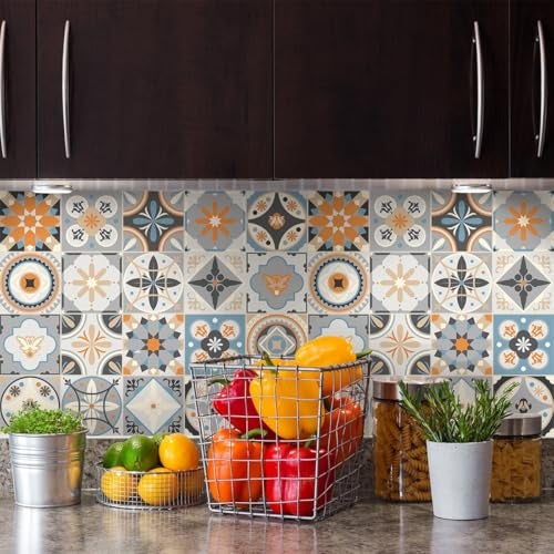 Barebeauty 60CM X 200CM Kitchen Wallpaper Oil Proof, Waterproof self-Adhesive Wall Stickers for Kitchen Anti-Mold and Heat Resistant Aluminium Backsplash Wallpaper (Pack of 2) - Image 3