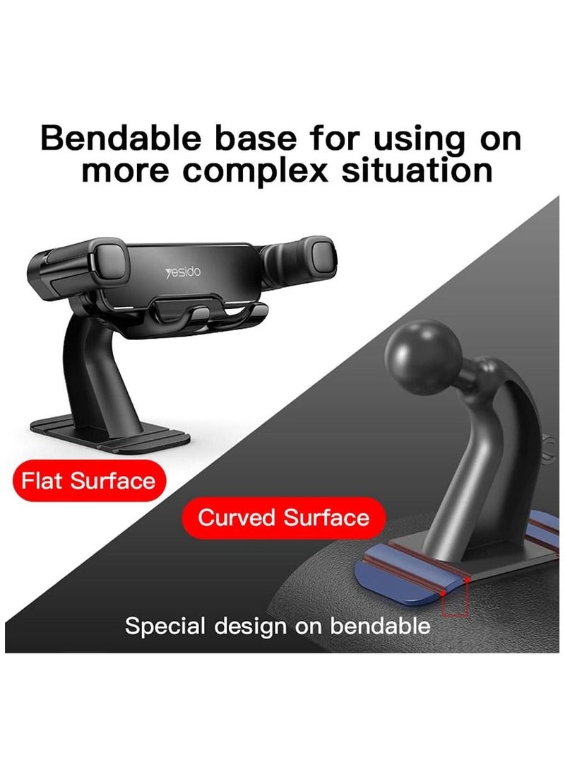 Yesido - C90 Car Gravityt Mount Cell Phone Holder Vertical&Horizontal Gravity for iPhone 11/11Pro/11Pro Max/Xs X XR 6S 7 Plus 8 All - Image 1