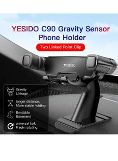 Yesido C90 Car Gravityt Mount Cell Phone Holder Vertical&Horizontal Gravity for iPhone 11/11Pro/11Pro Max/Xs X XR 6S 7 Plus 8 All  - Image 2