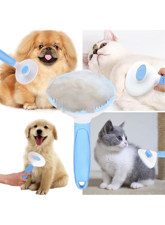 فرشاة العناية بالقطط، فرشاة تنظيف ذاتية التنظيف للكلاب والقطط، فرشاة العناية بالحيوانات الأليفة للتدليك - التنظيف الذاتي - Image 5