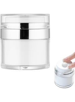 ECVV 15Ml Cream Jar Vacuum Bottle With Pump Refillable Travel Size Containers For Creams Lotions Sample Empty Makeup Cosmetic Jar Lotion Dispenser  - Image 1