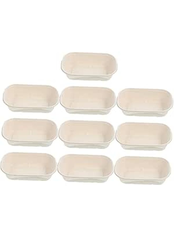 Gadpiparty 10pcs Disposable Biodegradable Pet Food Bowl 700ml Wet Dry Paper Cat Dog Dish For Indoor And Travel Use - Image 1