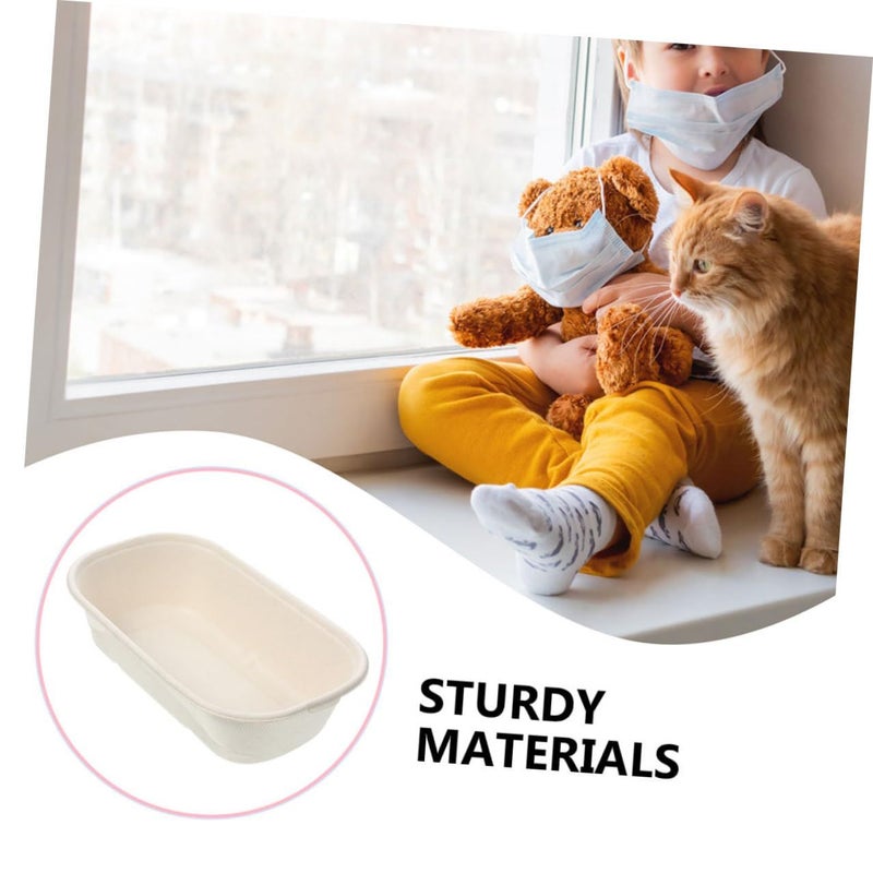 Gadpiparty 10pcs Disposable Biodegradable Pet Food Bowl 700ml Wet Dry Paper Cat Dog Dish For Indoor And Travel Use - Image 4