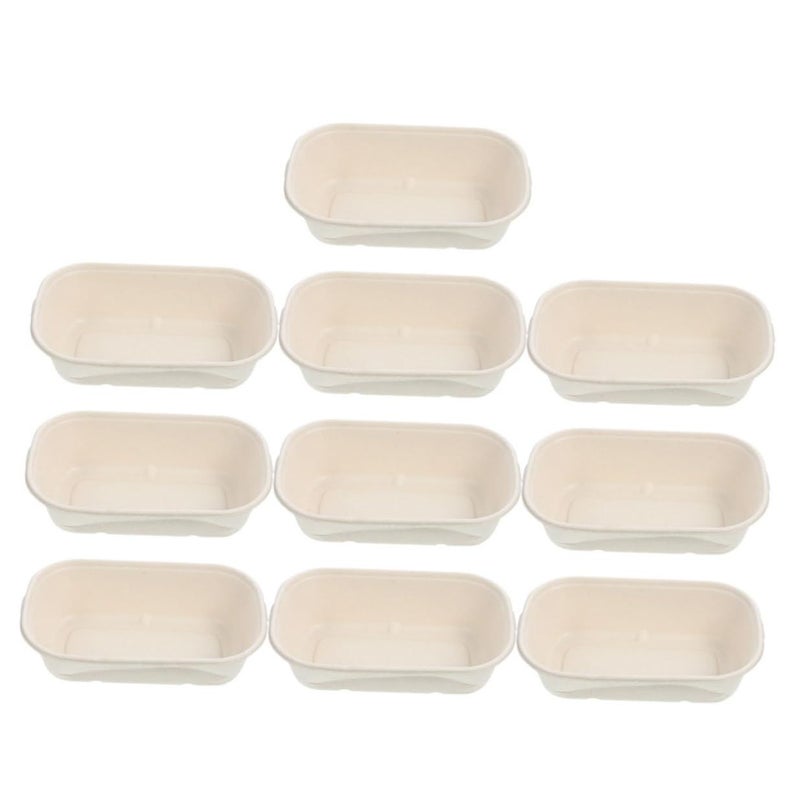 Gadpiparty 10pcs Disposable Biodegradable Pet Food Bowl 700ml Wet Dry Paper Cat Dog Dish For Indoor And Travel Use - Image 2