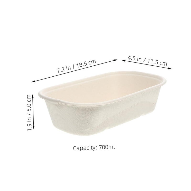 Gadpiparty 10pcs Disposable Biodegradable Pet Food Bowl 700ml Wet Dry Paper Cat Dog Dish For Indoor And Travel Use - Image 3