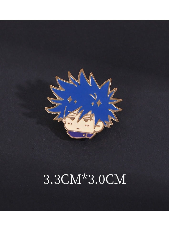 6-Piece/Set Badges Brooches Pins Anime Cartoon Figure Enamel Pin - Image 4