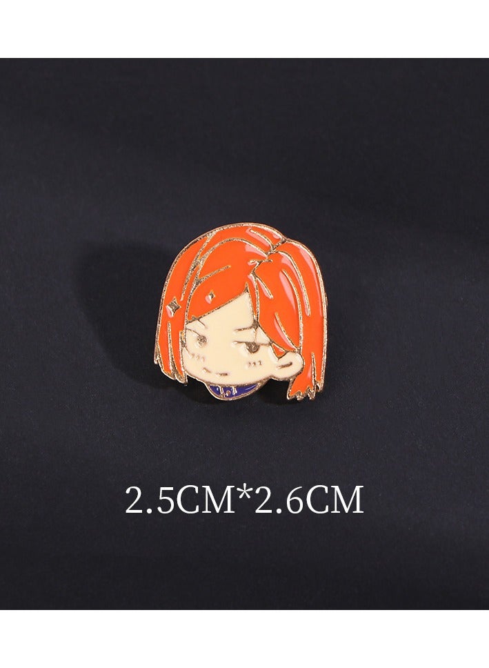 6-Piece/Set Badges Brooches Pins Anime Cartoon Figure Enamel Pin - Image 3