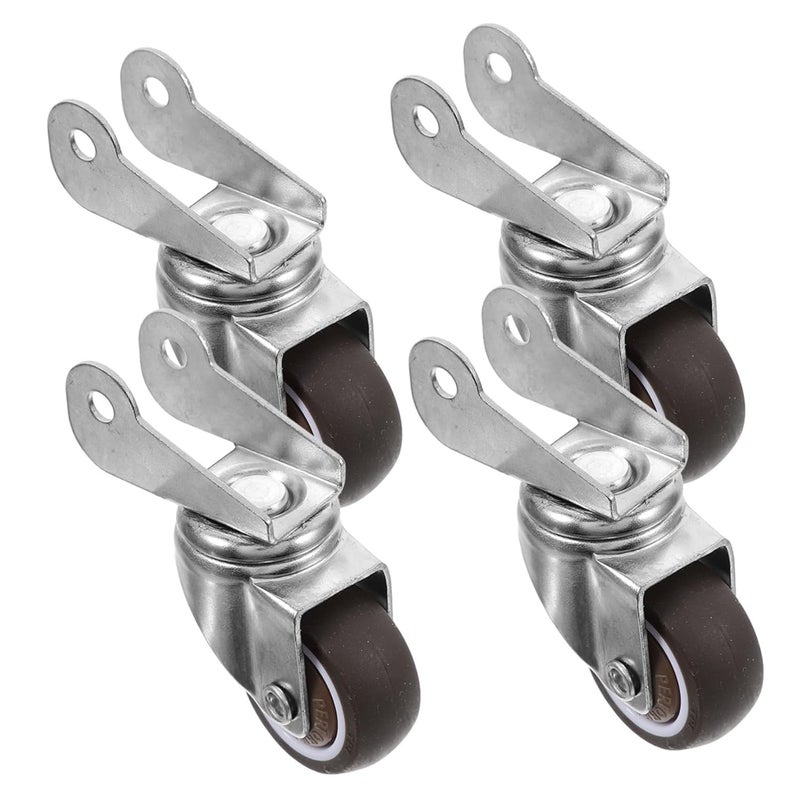 Heavy Duty Caster Wheels 4PCS Swivel TPE Quiet Smooth Movement Furniture Cabinet Replacement - Image 2
