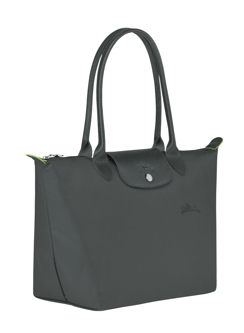 Longchamp Le Pliage Medium Graphite Grey Shoulder Strap  Women's Eco-Friendly Fashionable and Versatile Medium Cosmetic Bag, Handbag, Shoulder Bag - Image 3