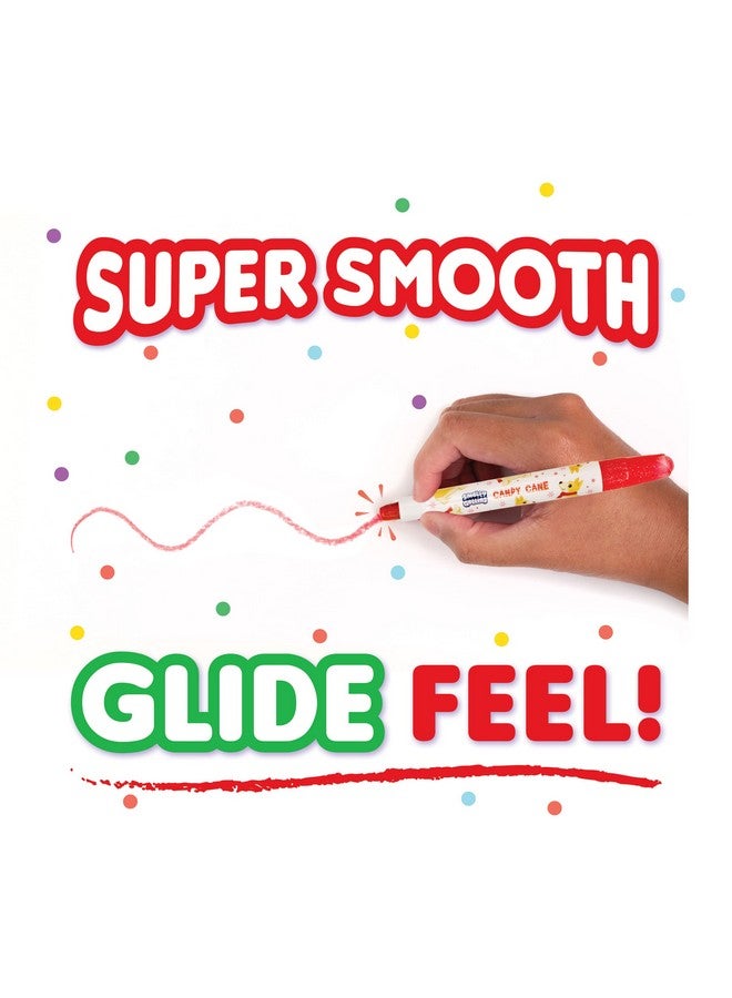 Scentco Holiday Smelly Gellies - Patented Gourmet Scented Glidewrite Glitter Gel Coloring Sticks, Crayons, Highlighters - 5 Count - Gifts For Kids, Stocking Stuffer - Image 3