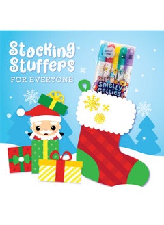 Scentco Holiday Smelly Gellies - Patented Gourmet Scented Glidewrite Glitter Gel Coloring Sticks, Crayons, Highlighters - 5 Count - Gifts For Kids, Stocking Stuffer  - Image 4