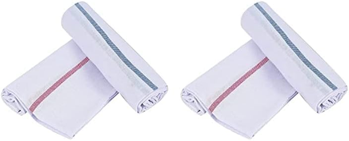 SAQOWARE Alsaqer Cotton Kerala Bath Towel (THORTHU) Large Size 100 GSM, Single Pc (30" X 60"), White-1 Pc (Pack of 2) - Image 1