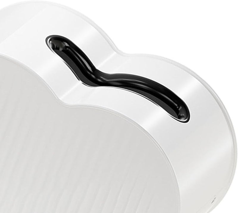 غطاء صندوق المناديل الأبيض على شكل قلب مع حامل تخزين لغرفة المعيشة - Image 5