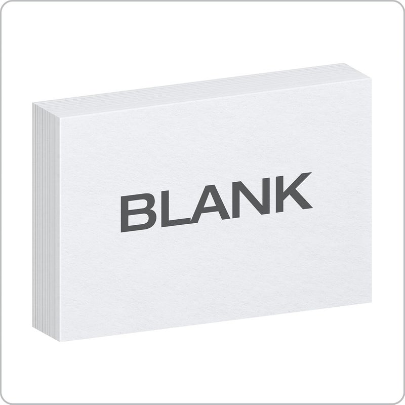 Oxford Index Cards, 500 Pack, 4X6 Index Cards, Blank On Both Sides, White, 5 Packs Of 100 Shrink Wrapped Cards (40177) - Image 2