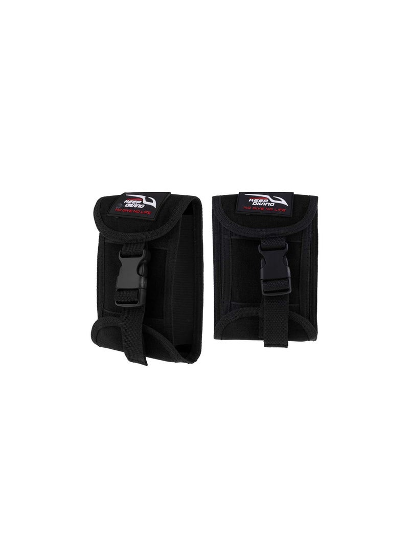 GGOOT 2 Pack Universal Scuba Dive Weight Belt Pocket Pouch with Buckle - Strong & Durable Nylon - Diving Snorkeling Weight Belt Spare Parts - Image 1