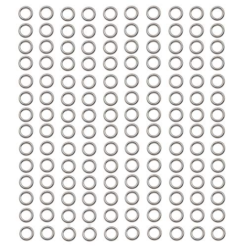 1000Pcs Small 06x4mm Stainless Steel Split Rings Jump Rings Connector Rings for Jewelry Making Bracelet Necklaces Earrings Keychain DIY Craft 125994mm