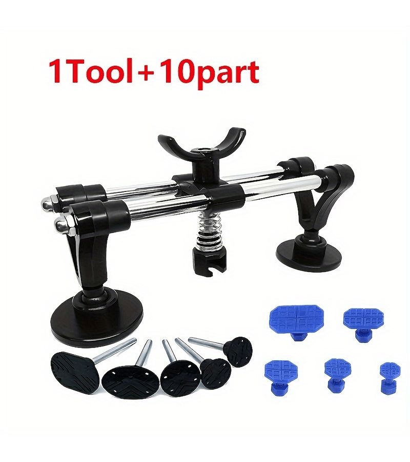 11 Pcs Car Dent Removal Set Steel Dent Puller Double Pole Tool For Auto Dent Repair - Image 3