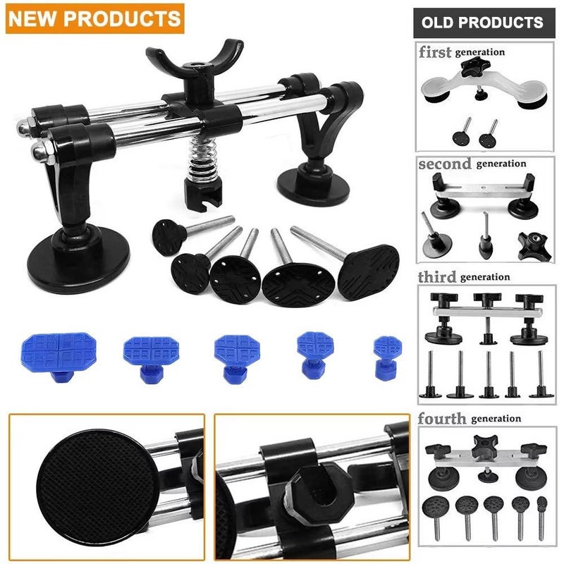 11 Pcs Car Dent Removal Set Steel Dent Puller Double Pole Tool For Auto Dent Repair - Image 5