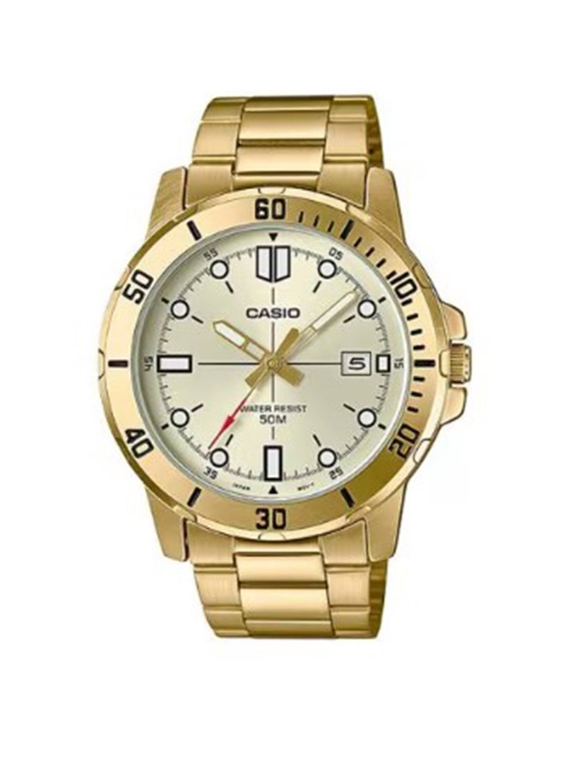 CASIO ساعة يد أنالوج للرجال MTP-VD01G-9EVUDF