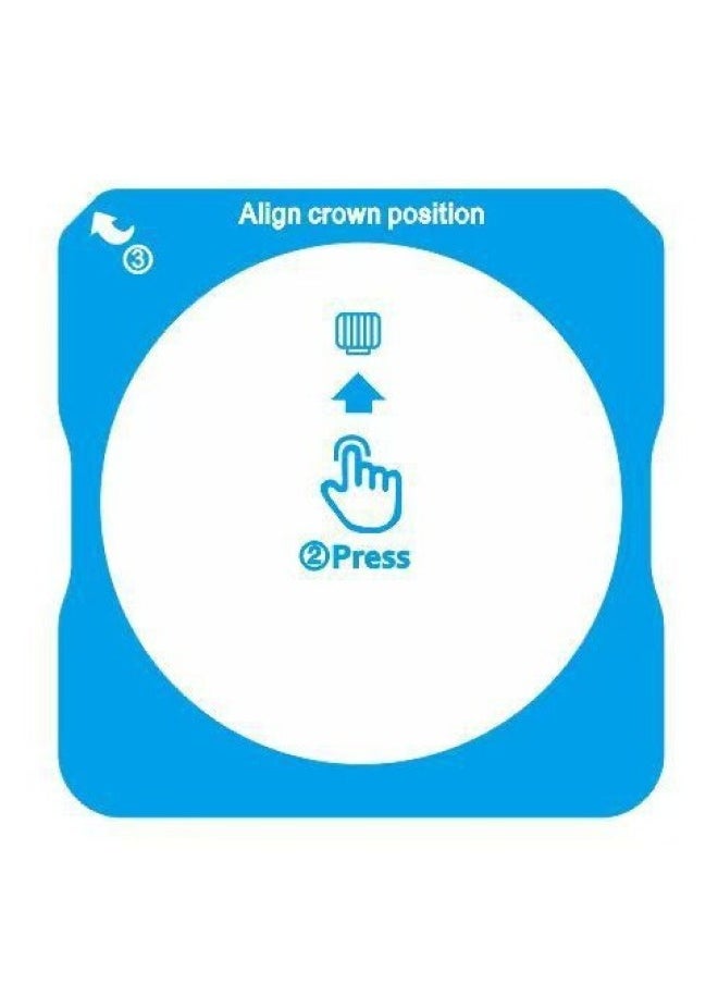 Generic - For OPPOwatchX2 Seconds Stickers Tempered Film Watch Protective Film Direct WatchX2 Dial Film-Color:Oppo Watch X2 [chengnan Glass  Special Explosion-proof] Ultra-clear 1 Piece  Comes With Instant Sticker Artifact - Image 1