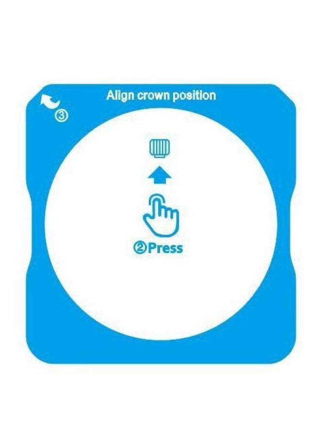 Generic - For OPPOwatchX2 Seconds Stickers Tempered Film Watch Protective Film Direct WatchX2 Dial Film-Color:Oppo Watch X2 [chengnan Glass  Special Explosion-proof] Ultra-clear 1 Piece  Comes With Instant Sticker Artifact - Image 1