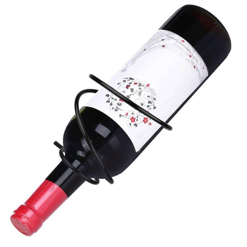 Metal Wall Mounted Wine Rack 4pcs Set with Spiral and Straight Design for Kitchen Bar Storage - Image 5