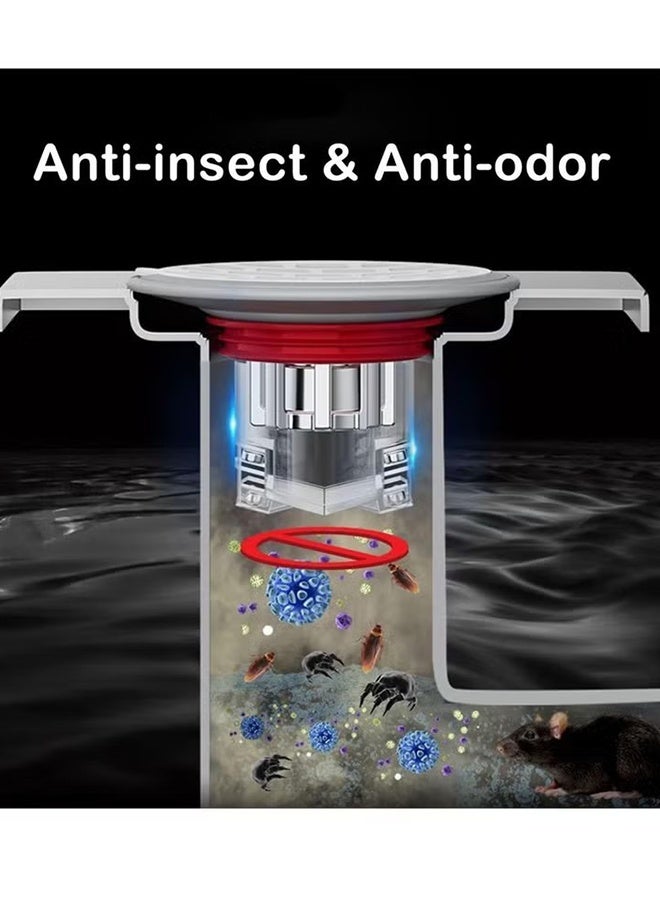 Happy D Shower Floor Drain Backflow Preventer Sewer Core Anti Odor Plug Drain Cover Stopper with Silicone Seal Suitable for Kitchen Bathroom Laundry Room Sink Tub and Shower Drain Protection - Image 4