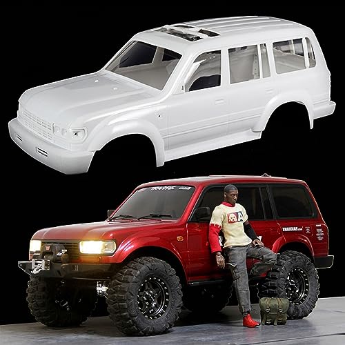RXZIXYL Classic Land Cruiser LC80 Body Shell 313mm 123inch Wheelbase for 110 RC Car TRX4 SCX10 Upgrade Accessories LC80 Hard Body - Image 1