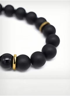 Generic 8mm Beaded Bracelet For Men Vintage Gift Party  - Image 2