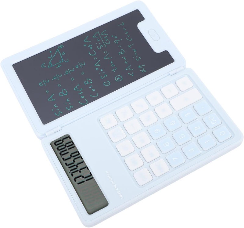 Eujgoov Handwritten Calculator, LCD Screen Notepad with Stylus for Business School Home Office, Foldable Design No Blue Light Display - Image 3