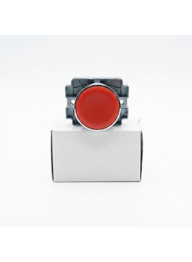 Control Unit Momentary Push Button Switch, Metal Body, Panel Mount, 22mm, 240V (red) - Image 1