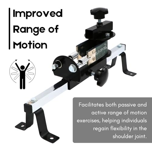 Physiogears Shoulder Wheel Silver Hot Therapy Axial Shoulder Wheel Compact Model with Wrist Exerciser - Image 3